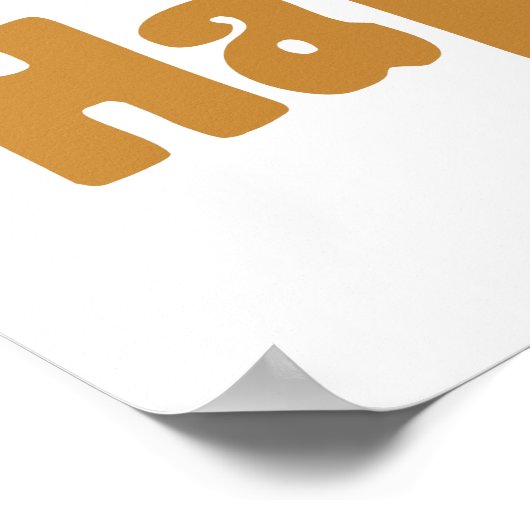 Wählen Sie Happy Retro Letting in Blush and Senard Poster (Ecke)