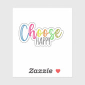 Wählen Sie Happy Sticker (Blatt)