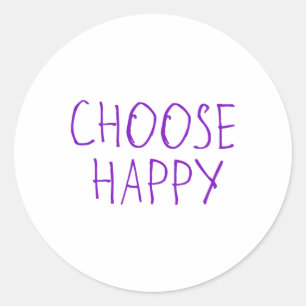 Wählen Sie Happy Sticker
