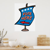 Wählen Sie hier Unterschreiben Poster (Küche)