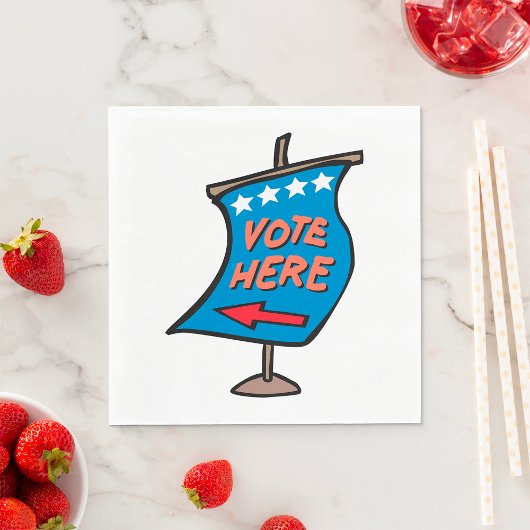 Wählen Sie hier Unterschreiben Serviette