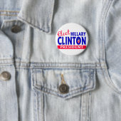 Wählen Sie Hillary Clinton Präsidenten Button (Beispiel)