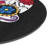 Wählen Sie Hintergrundfarbe Zucker Schädelfeier Schneidebrett (Ecke)