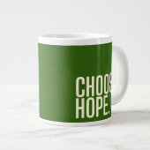 Wählen Sie Hoffnung. Tasse und Cups (Vorderseite Rechts)