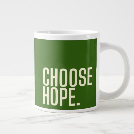Wählen Sie Hoffnung. Tasse und Cups (Rechts)