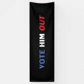 Wählen Sie ihn aus schwarz-weiß-blau Typografie Banner (Vertikal)