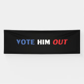 Wählen Sie ihn aus schwarz-weiß-blau Typografie Banner (Horizontal)