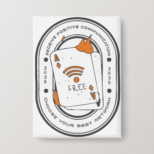 Wählen Sie Ihr Bestes Netzwerk Button (Vorderseite)