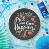 Wählen Sie Ihr eigenes Glück Apple Picking Saison Pappteller (Party)