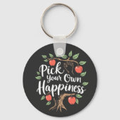 Wählen Sie Ihr eigenes Glück Apple Picking Saison Schlüsselanhänger (Vorderseite)