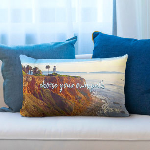 Wählen Sie Ihr eigenes Path Lighthouse Ocean Cliff Lendenkissen