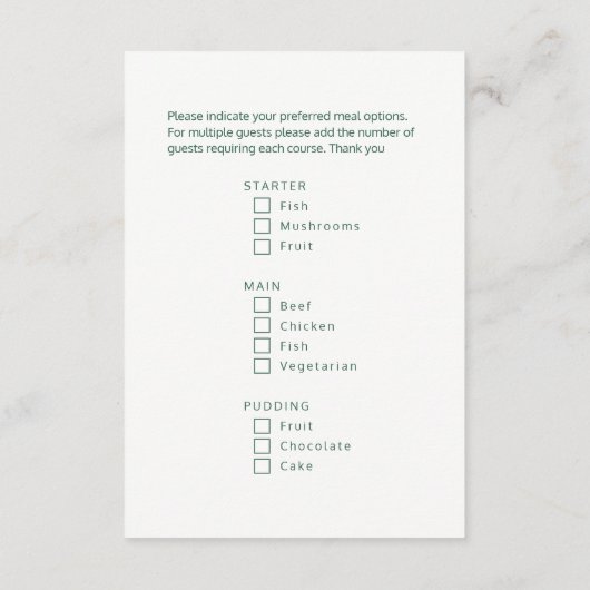 Wählen Sie Ihr Essen Weihnachtsschnee See graue Bä Begleitkarte (Rückseite)