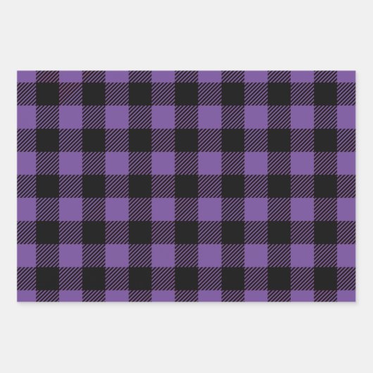 Wählen Sie Ihr farbanpassbares Buffalo Kariert Geschenkpapier Set (Vorderseite)