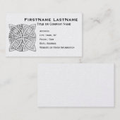 Wählen Sie Ihr Farbkeltischer Knoten-dekoratives Visitenkarte (Vorne/Hinten)