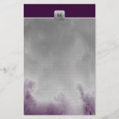 Wählen Sie Ihr Farbmonogramm-Geldstrafe Briefpapier (Vorderseite)