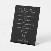 Wählen Sie Ihr Giftskelett Hochzeitsweißes 2-Bar M Sockelschild (Vorderseite)