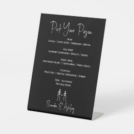 Wählen Sie Ihr Giftskelett Hochzeitsweißes 2-Bar M Sockelschild