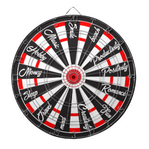 Wählen Sie Ihr Glück heute Dartscheibe