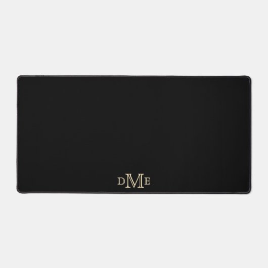 Wählen Sie Ihr Gold-Monogramm-Hintergrundbild Mini Schreibtischunterlage (Vorderseite)