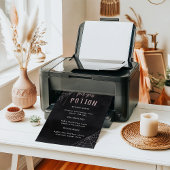 Wählen Sie Ihr Halloween Baby Shower Drink Menü Poster