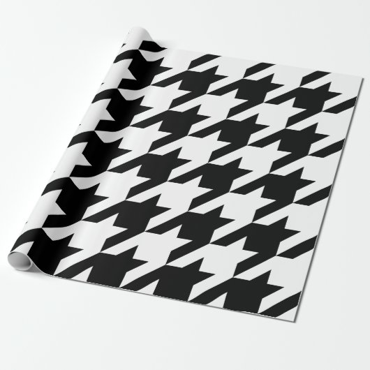 Wählen Sie Ihr Hintergrundfarbe-Hahnentrittmuster Geschenkpapier (Ungerollt)
