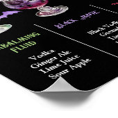 Wählen Sie Ihr Poison Halloween 3 Cocktailmenü Poster (Ecke)