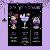Wählen Sie Ihr Poison Witchy Halloween 3 Cocktailm Poster