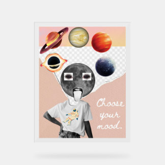 Wählen Sie Ihr Stimmung Galaxie Astronaut Raum Pos Acrylschild