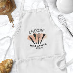 Wählen Sie Ihr Weapon Funny Baking Zitat Schürze<br><div class="desc">Wählen Sie Ihr Weapon Funny Baking Zitat Erwachsene Schürze. Niedliche Koch Schürze mit einem lustigen Kochen Spaß Zitat. Personalisieren Sie das Spaß-Design mit Ihrem eigenen Namen oder Text.</div>