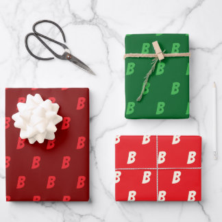 Wählen Sie Ihre anfänglichen sortierten Farben Geschenkpapier Set