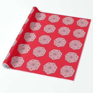 Wählen Sie Ihre eigene Blume für die Farblasche. Geschenkpapier