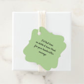 Wählen Sie Ihre eigene Design- und Farbfavorisieru Geschenkanhänger (Beispiel)