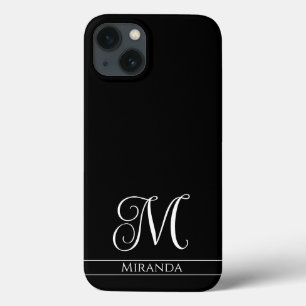 Wählen Sie Ihre eigene Farbe - Minimales Monogramm Case-Mate iPhone Hülle