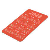 Wählen Sie Ihre eigenen Farben | 2022 Kalender Mag Magnet (Linke Seite)