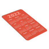 Wählen Sie Ihre eigenen Farben | 2022 Kalender Mag Magnet (Rechte Seite)