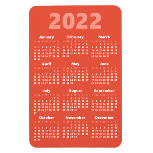Wählen Sie Ihre eigenen Farben   2022 Kalender Mag Magnet