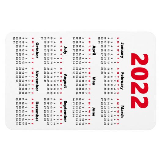 Wählen Sie Ihre eigenen Farben aus | Kalenderzeits Magnet (Horizontal)