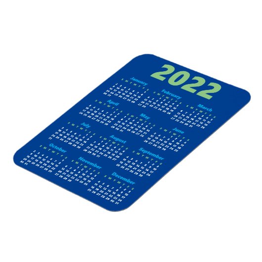 Wählen Sie Ihre eigenen Farben aus | Kalenderzeits Magnet (Linke Seite)