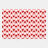 Wählen Sie Ihre eigenen Farben - Valentinherzen. Geschenkpapier Set (Vorderseite 3)