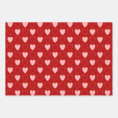 Wählen Sie Ihre eigenen Farben - Valentinherzen. Geschenkpapier Set (Vorderseite 2)