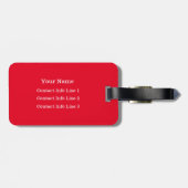 WÄHLEN SIE IHRE FARBBEN-Bag-Gepäckmarke aus Gepäckanhänger (Rückseite horizontal)