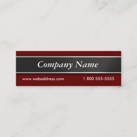 Wählen Sie Ihre Farbberuflichen Mini Visitenkarte (Vorderseite)