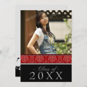 Wählen Sie IHRE Farbdamast-12x18 Einladung (Vorne/Hinten)