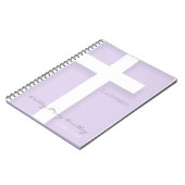 Wählen Sie Ihre Farbe 1 Modernes Confirmation Gäst Notizblock (Linke Seite)