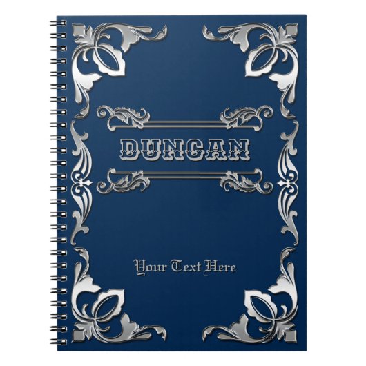 Wählen Sie Ihre Farbe Classic Book Cover Silver Or Notizblock (Vorderseite)