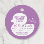 Wählen Sie Ihre Farbe Cruise Duck Geschenkanhänger (Vorderseite)