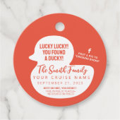 Wählen Sie Ihre Farbe Cruise Duck Geschenkanhänger (Vorderseite)