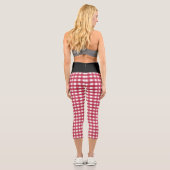 WÄHLEN SIE IHRE FARBE Custom Yoga Capri Gingham (Rückseite)