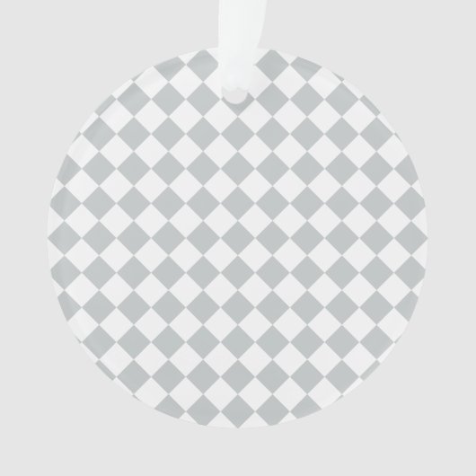 Wählen Sie Ihre Farbe in einem Schritt Checked Dia Ornament (Vorderseite)