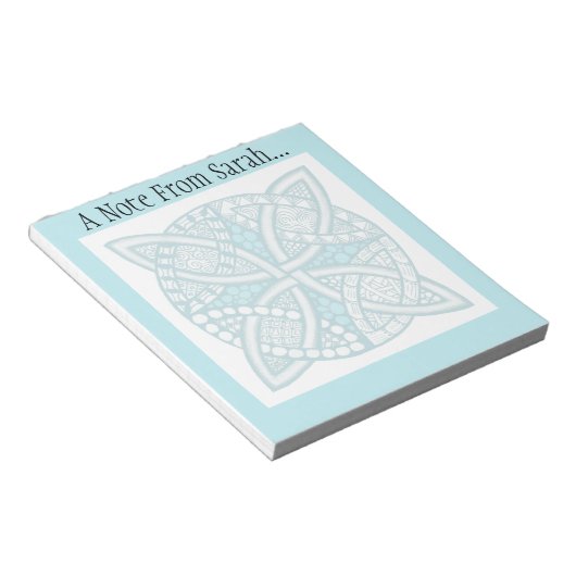 Wählen Sie Ihre Farbe keltisches Dekorationsmuster Notizblock (angewinkelt)